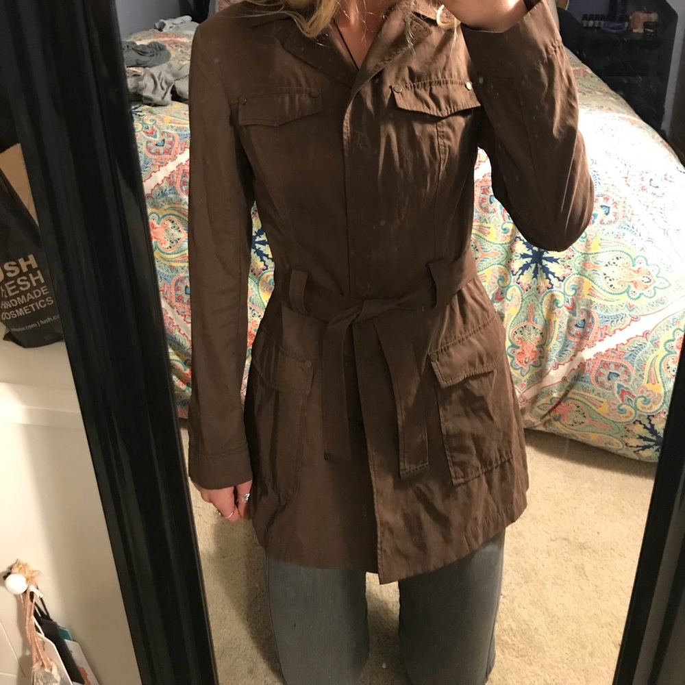 Brown Tahari Raincoat
